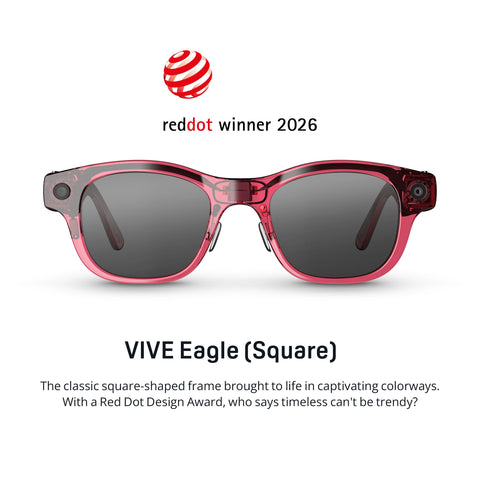 HTC Vive Eagle Square Sunglass Lens (Berry)